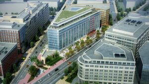 bird's eye view of 20 massachusetts avenue rendering