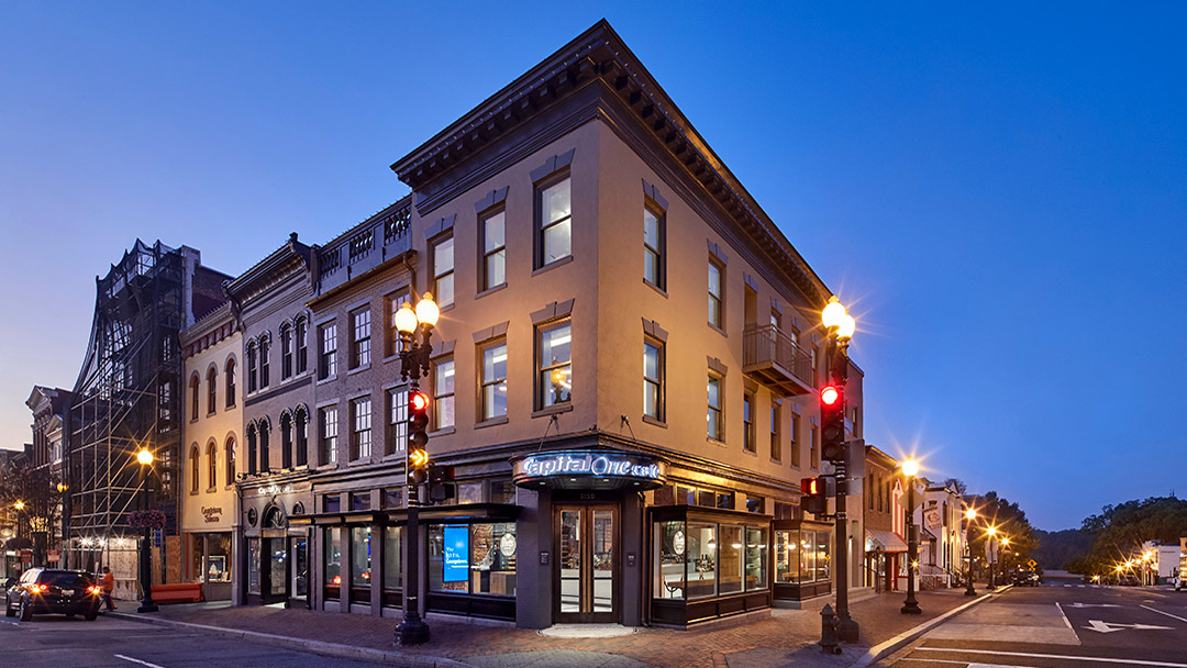 capital one bank cafe exterior