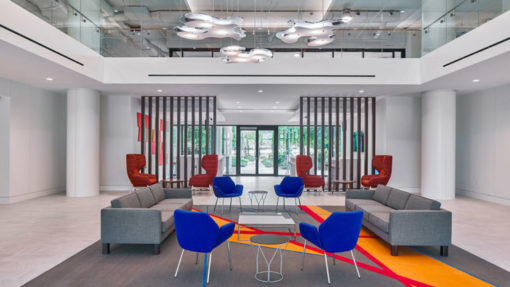 lake fairfax workplace lobby seating area