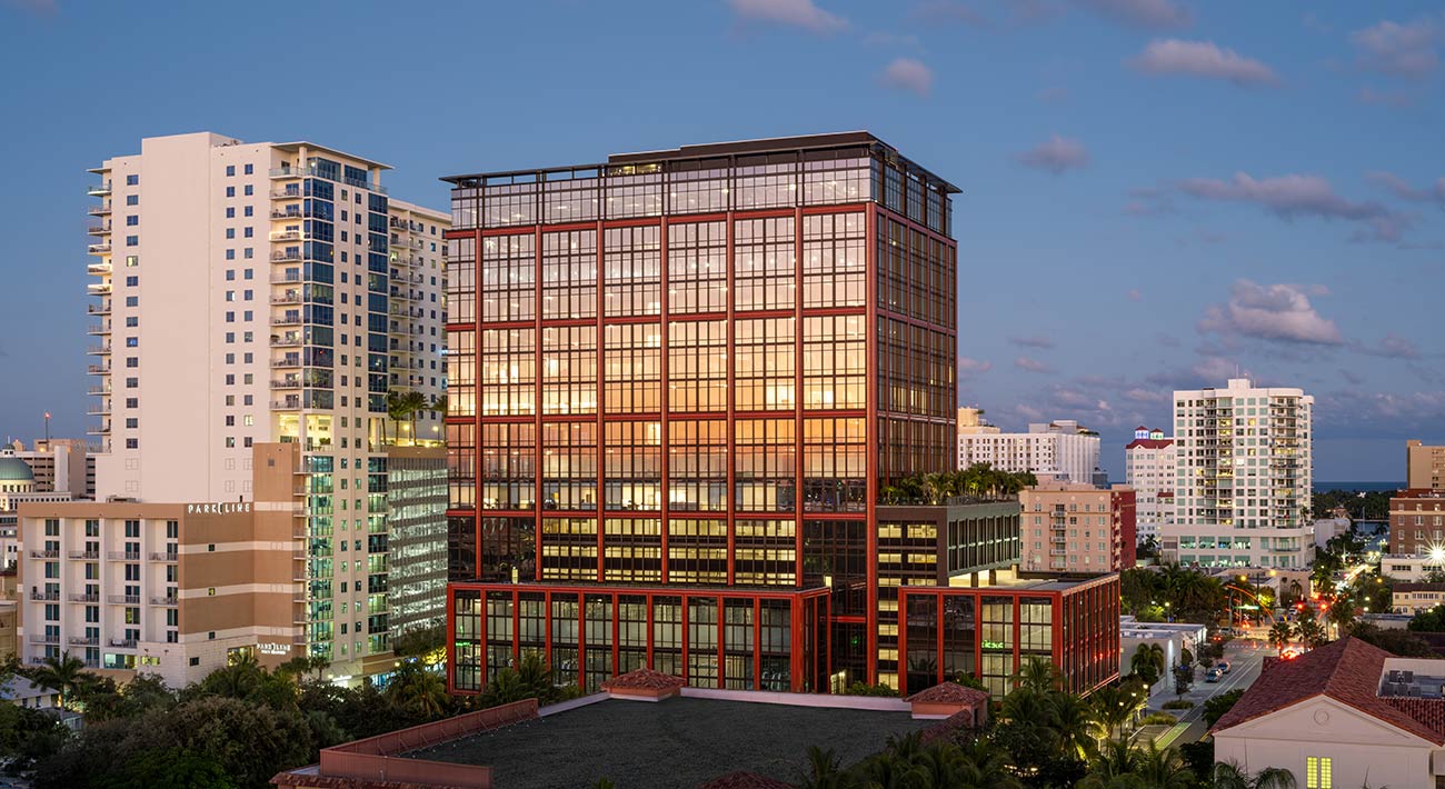 360 rosemary bird's eye view of office building in west palm beach